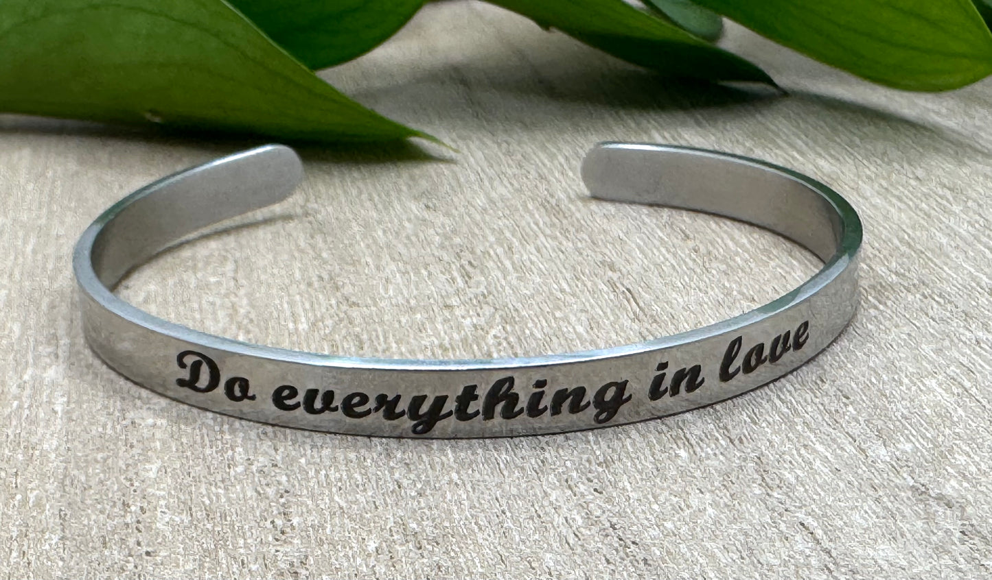 Stainless Steel scripture cuff