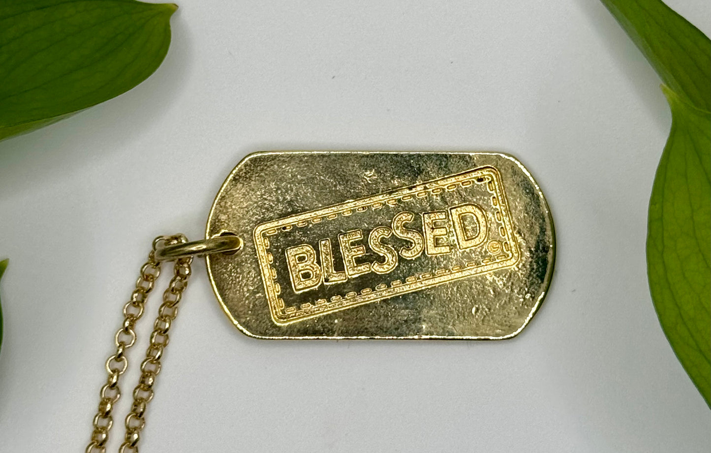 Blessed Dog Tag Necklace