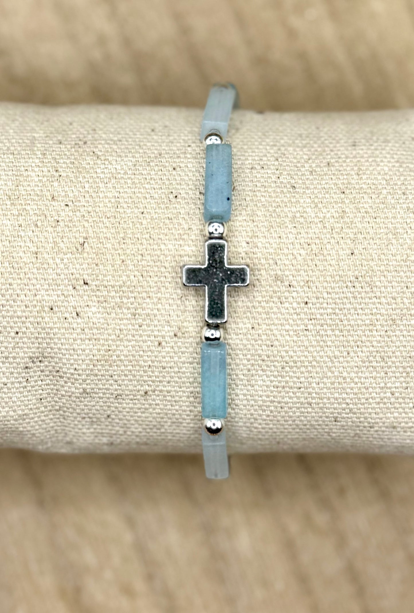 Natural Stone Cross bracelets