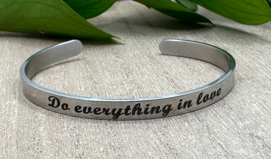 Stainless Steel scripture cuff