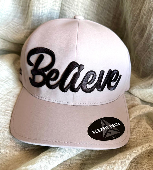 Believe fitted hat