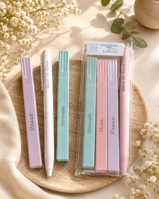 Bible highlighters and pen pack