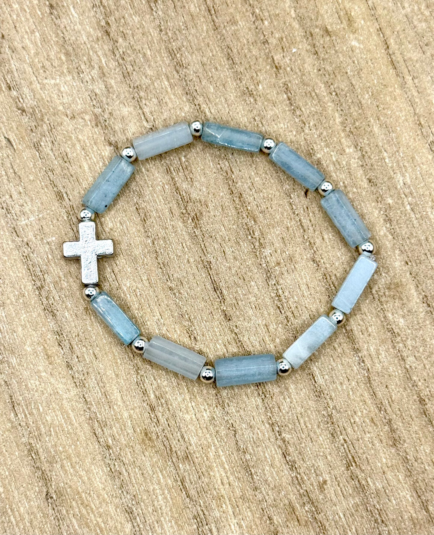 Natural Stone Cross bracelets