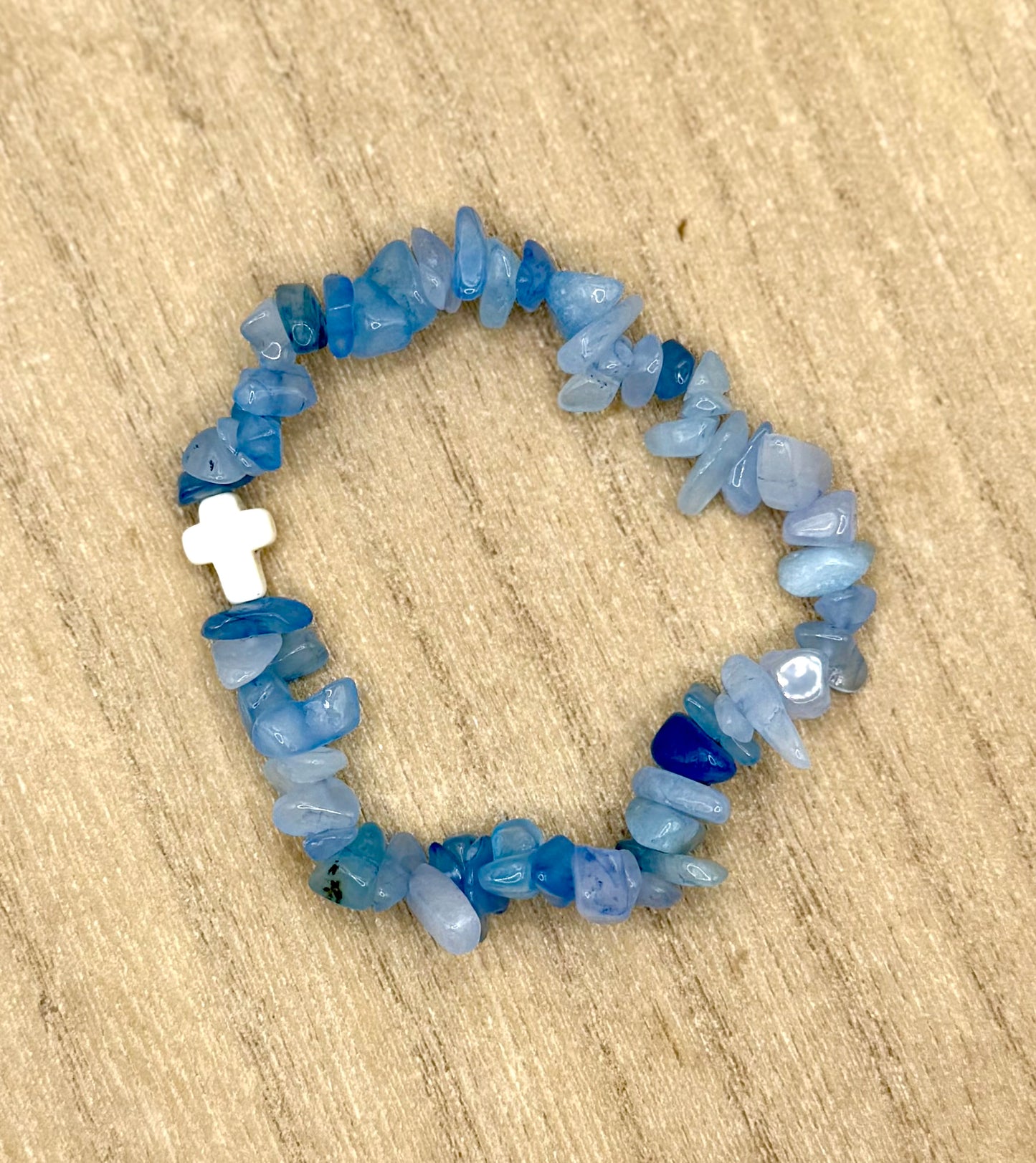 Natural Stone Cross bracelets