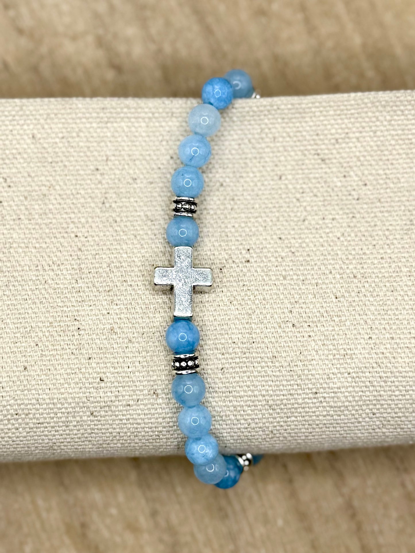 Natural Stone Cross bracelets