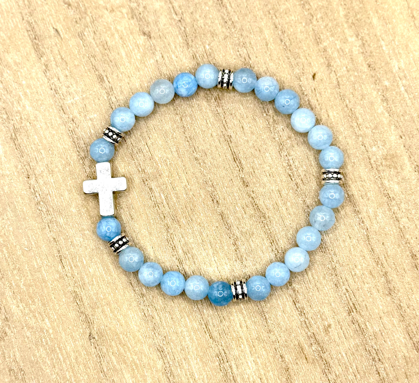 Natural Stone Cross bracelets